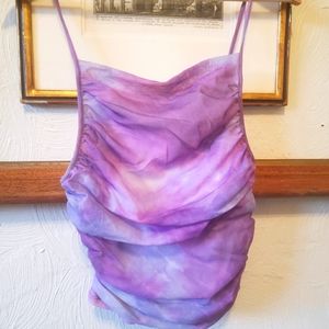 Urban outfitters y2k purple crop top